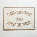 SAB LETTERPRESS サブレタープレス　クリスマスカード(白)
