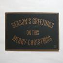 SAB LETTERPRESS サブレタープレス　クリスマスカード(黒)
