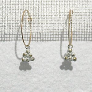 ҡpierced earrings WHITE 06
