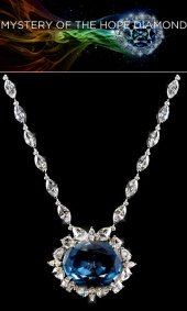 Hope Diamond Necklace & Brooch Blue Diamond cz Heritage Jewelry