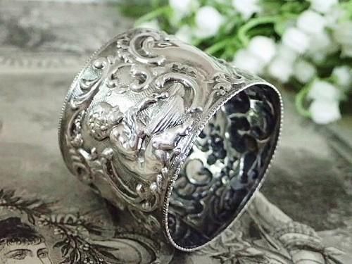 ALBO】天使と鳥のナプキンリング 2個【純銀】 ナプキンリング シルバー