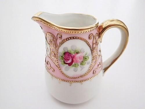 【専用】オールドノリタケ 金盛り 薔薇紋 ピンク ゴールド チョコレートポット 専用】オールドノリタケ 金盛り 薔薇紋 ピンク ゴールド