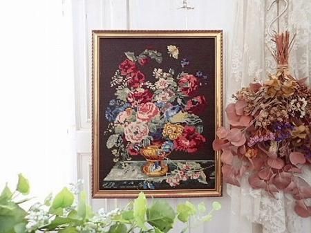 バラ刺繍　額縁 6f29722d202b5a4326cd778e298c95