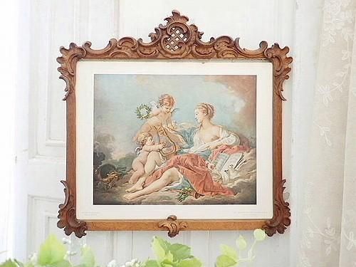 カミーユコローダブレイ 世界の名画 アンティークフレーム 古い