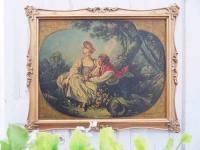 フランソワ・ブーシェ『四季 春』 - 薔薇と天使のアンティーク