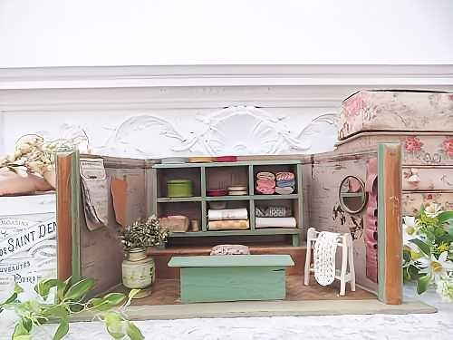 アンティークミニチュア手芸屋さん ミニチュアドールショップの手芸屋さん - 薔薇と天使のアンティーク