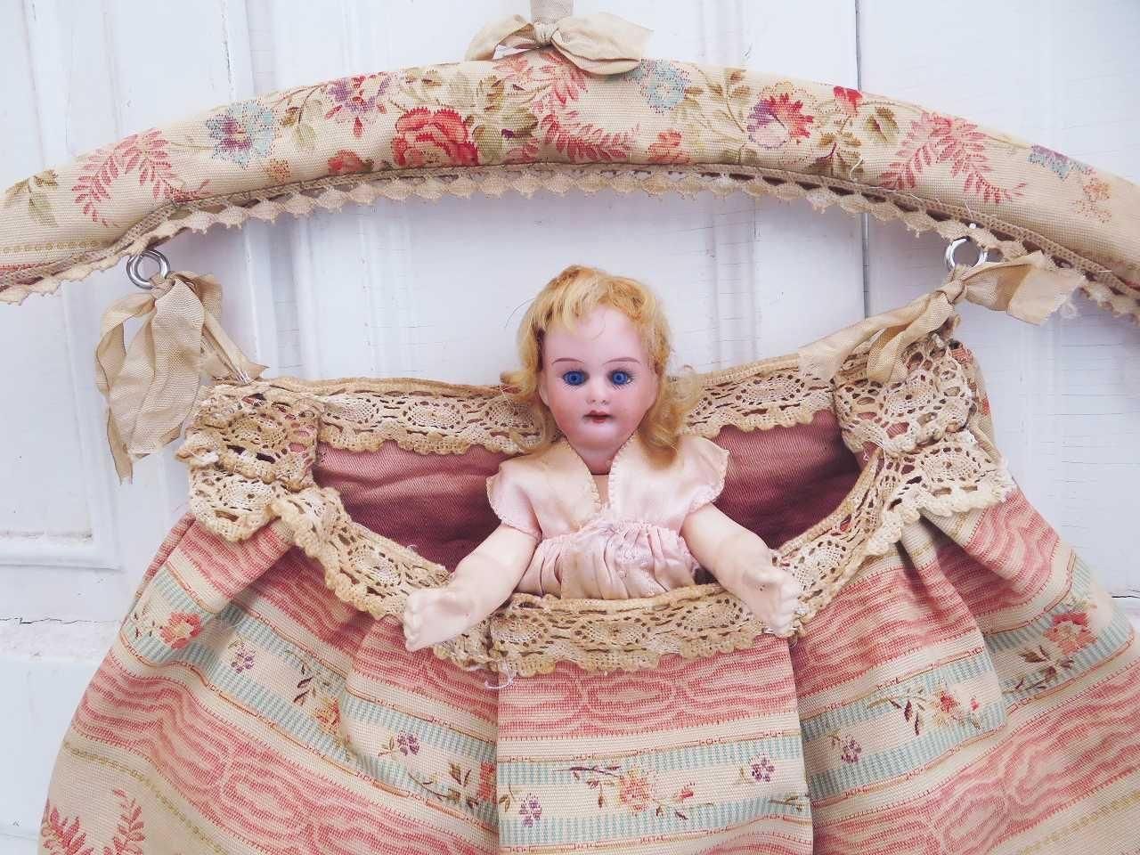 専用ドイツアンティークミニョネット　花の妖精さん　羽、紐付き　レア ミニョネット 青い瞳の美人さん - 薔薇と天使のアンティーク