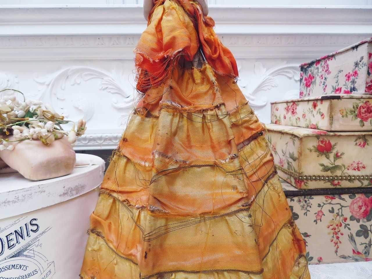 ハーフドール　フランスアンティーク 貴婦人ハーフドール（ワケあり） - 薔薇と天使のアンティーク