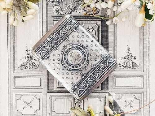 アルジャンタン シルバープレート シガレットケース - 薔薇と天使の アルジャンタン シルバープレート シガレットケース - 薔薇と天使の