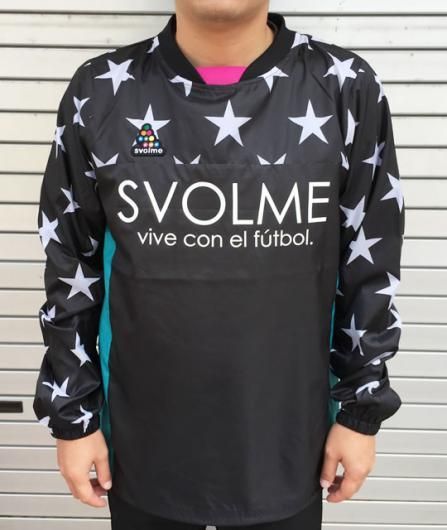 SVOLME(スボルメ） 星柄ピステトップクルー （BLK） - サッカー