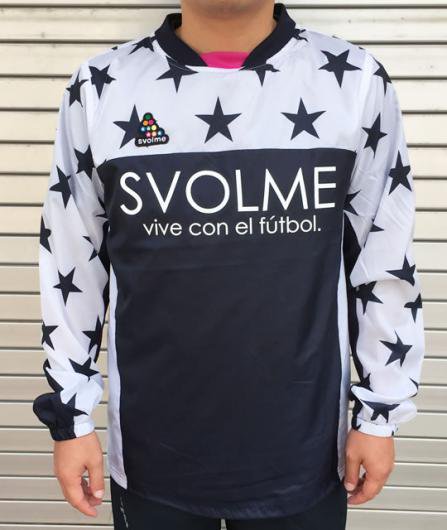 SVOLME(スボルメ） 星柄ピステトップクルー （WHT） - サッカー・フットサル専門店 リベロ