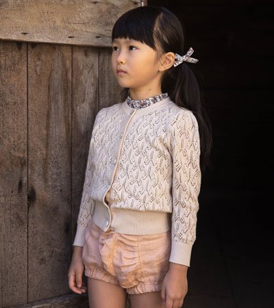 Soor Ploom（ソーアプルーム）／ROSE CARDIGAN Milk- 子供服の通販
