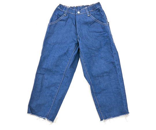 MOUN TEN.(マウン テン）／widecropped denim - vintage blue 子供服の