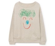 <img class='new_mark_img1' src='https://img.shop-pro.jp/img/new/icons7.gif' style='border:none;display:inline;margin:0px;padding:0px;width:auto;' />The Animals Observatory／RECYCLED WHITE GREEN CLOWN BEAR SWEATSHIRT