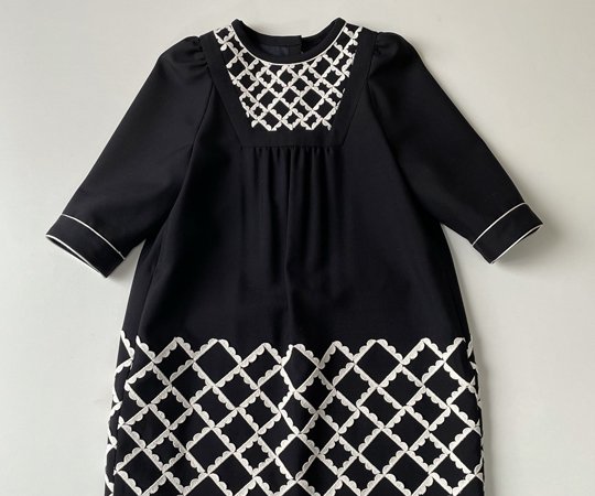 mina perhonen（ミナ ペルホネン）／ petal fence - navy - 子供服の通販サイト　doudou jouons