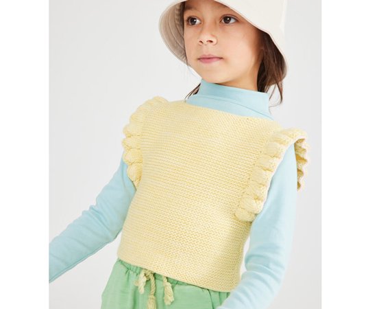 【50%off】Misha&Puff(ミーシャアンドパフ）／Fiora Vest Vintage Yellow - 子供服の通販サイト　doudou  jouons