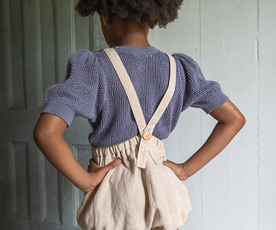 Soor Ploom（ソーアプルーム）／Mimi Knit Top - Bluet - 子供服の通販