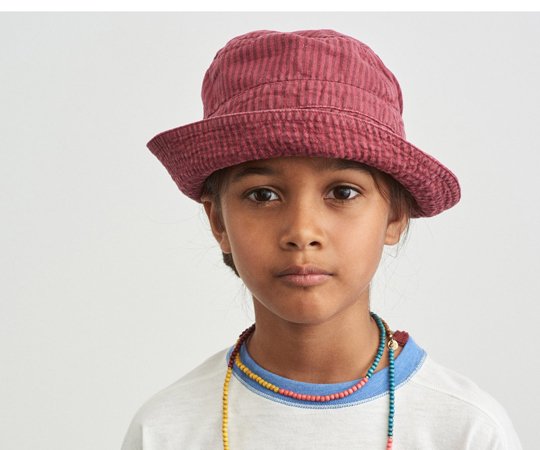 LAST ONE【40%off】CARAMEL(キャラメル ）／CEDRUS CHILD HAT RASPBERRY STRIPE -  子供服の通販サイト　doudou jouons