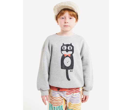 30%off】BOBO CHOSES（ボボ・ショーズ）／Cat O'Clock grey melange