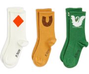 <img class='new_mark_img1' src='https://img.shop-pro.jp/img/new/icons20.gif' style='border:none;display:inline;margin:0px;padding:0px;width:auto;' />LAST ONE【40%off】mini rodini（ミニロディーニ）／Horseshoe socks 3-pack - beige