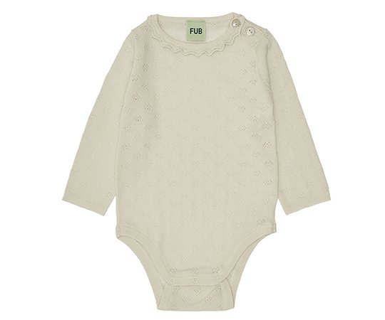 FUB（ファブ）／Baby Pointelle Body-sandstone