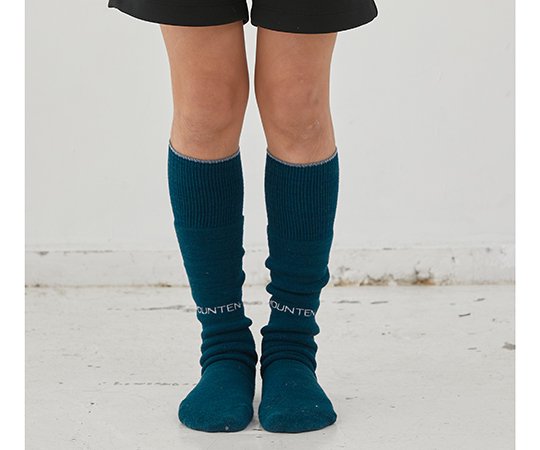 MOUN TEN.(マウン テン）／wool / cotton rib tube socks