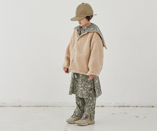 MOUN TEN.(マウン テン）／leaf camo x boa sailor - khaki - 子供服の