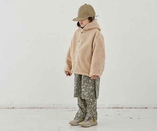 MOUN TEN.(マウン テン）／leaf camo x boa sailor - khaki - 子供服の