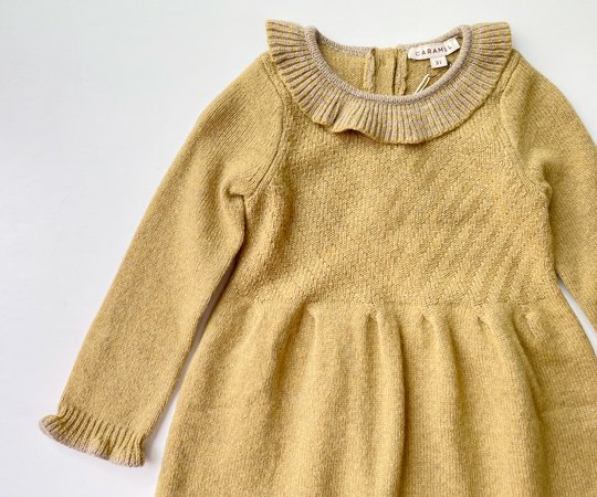 50%off】CARAMEL(キャラメル ）／AMBERLEY BABY DRESS - SAND - 子供服