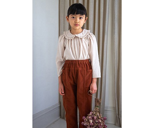 Soor Ploom（ソーアプルーム）／Astrid Blouse - Swiss Dot, Milk 