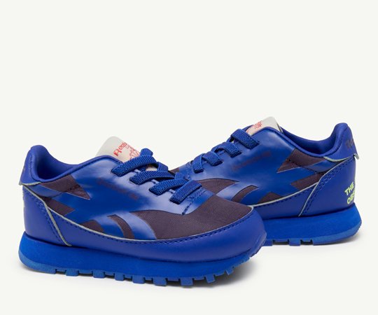 LAST ONE【50%off】The Animals Observatory × Reebok ／ CLASSIC LETHER TAO -  BLUE 15-16cm - 子供服の通販サイト　doudou jouons