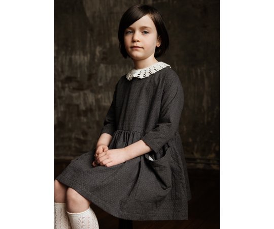 AS WE GROW（アズウィーグロウ)／CROCHED COLLAR - cream - 子供服の