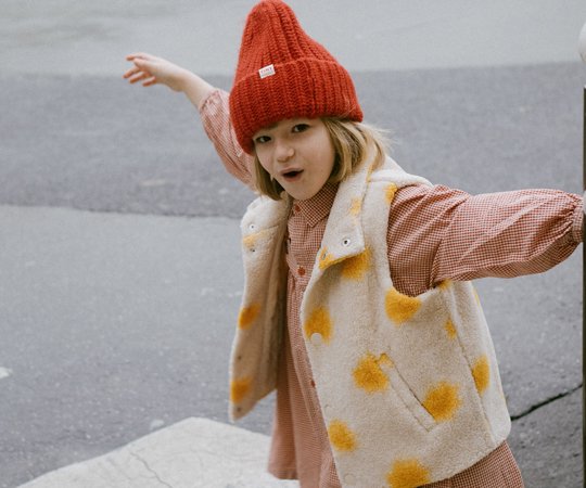 50%off】tinycottons(タイニーコットンズ)／SUNNY SHERPA VEST