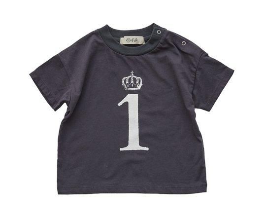 eLfinFolk（エルフィンフォルク）／Number Tee For Birthday - charcoal