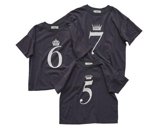 eLfinFolk（エルフィンフォルク）／Number Tee For Birthday - charcoal