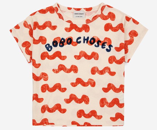 30%off】BOBO CHOSES（ボボ・ショーズ）／Waves all over T-shirt