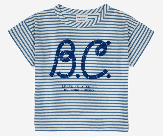 40%off】BOBO CHOSES（ボボ・ショーズ）／Blue Stripes T-shirt - 子供