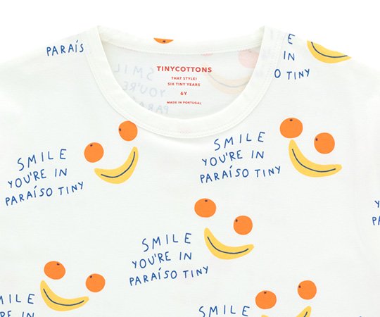 tinycottons(タイニーコットンズ)／SMILE TEE - off white