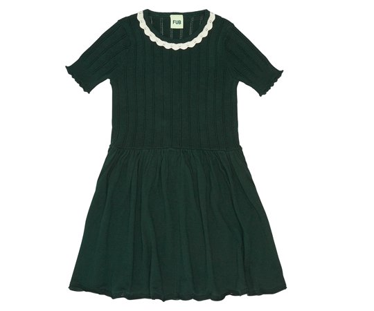 40%off】FUB（ファブ）／Pointelle Dress - Deep green - 子供服の通販