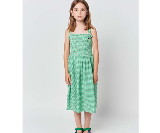 40%off】BOBO CHOSES（ボボ・ショーズ）／Green Vichy strap dress