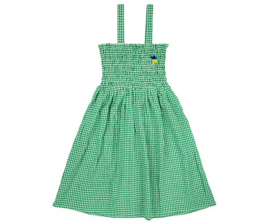 40%off】BOBO CHOSES（ボボ・ショーズ）／Green Vichy strap dress