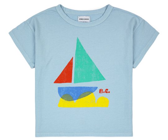 40%off】BOBO CHOSES（ボボ・ショーズ）／Blue Stripes T-shirt - 子供