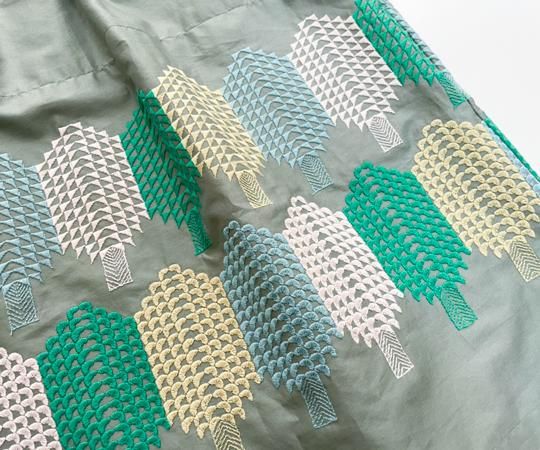 mina perhonen（ミナ ペルホネン）／forest candy dress - green