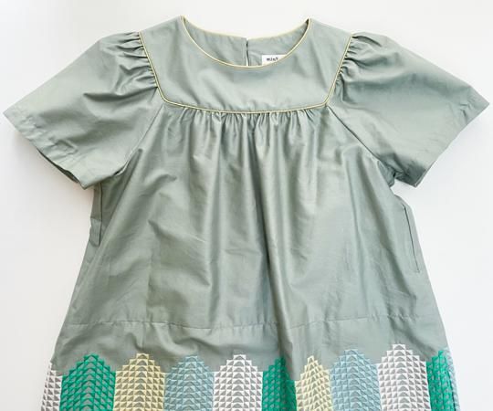 mina perhonen（ミナ ペルホネン）／forest candy dress - green