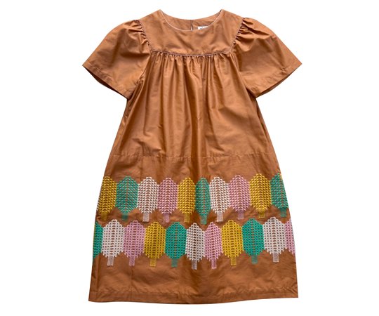 mina perhonen（ミナ ペルホネン）／forest candy dress - brown