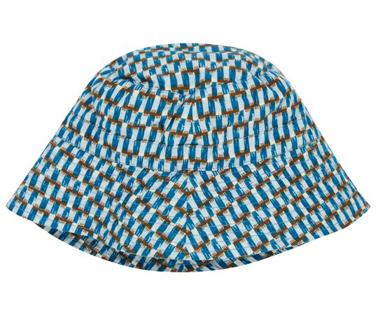 大人気商品 CALAMEL♡新品CEDRUS HAT - BLUE GEO PRINT