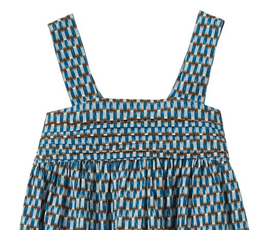 CARAMEL(キャラメル ）／ABELIA DRESS - BLUE GEO PRINT