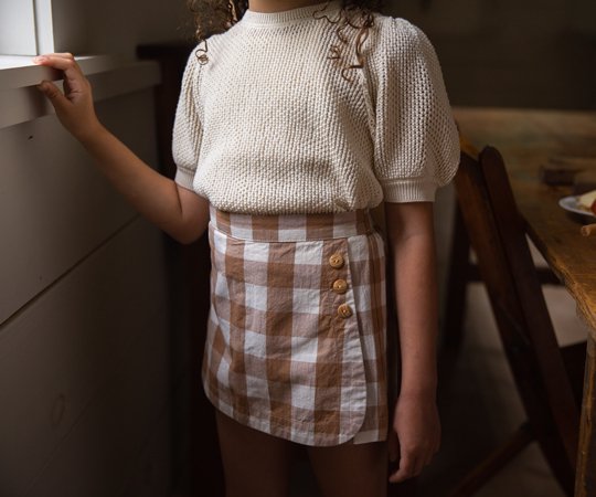 Soor Ploom（ソーアプルーム）／Mimi Knit Top - Natural - 子供服の 