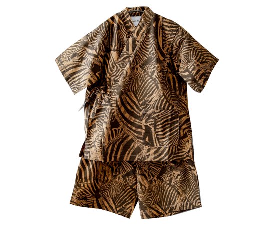 LAST ONE【40%off】michirico (ミチリコ)／Real zebra TEX Jinbei