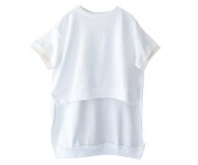 <img class='new_mark_img1' src='https://img.shop-pro.jp/img/new/icons20.gif' style='border:none;display:inline;margin:0px;padding:0px;width:auto;' />【40%off】michirico (ミチリコ)／Back long pullover - ホワイト